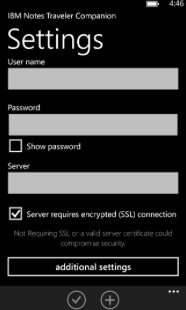Image:IBM Notes Traveler Companion for Windows Phone available for encrypted Mail Support