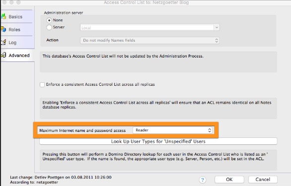 Image:Traveler 9.0.1.18 needs Editor access under Maximum Internet Access ACL settings 